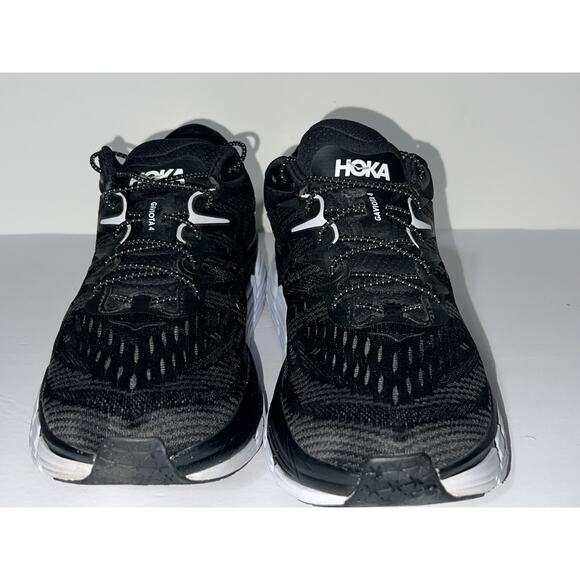 Hoka One One Mens Gaviota 4 1123198 BWHT Black Running Shoes Sneakers Size 12.5D - Picture 2 of 11